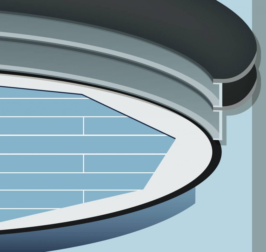 Sandborn Wiper Seal, highlighting the flexible sealing element that prevents vapor escape between the floating roof and tank wall.