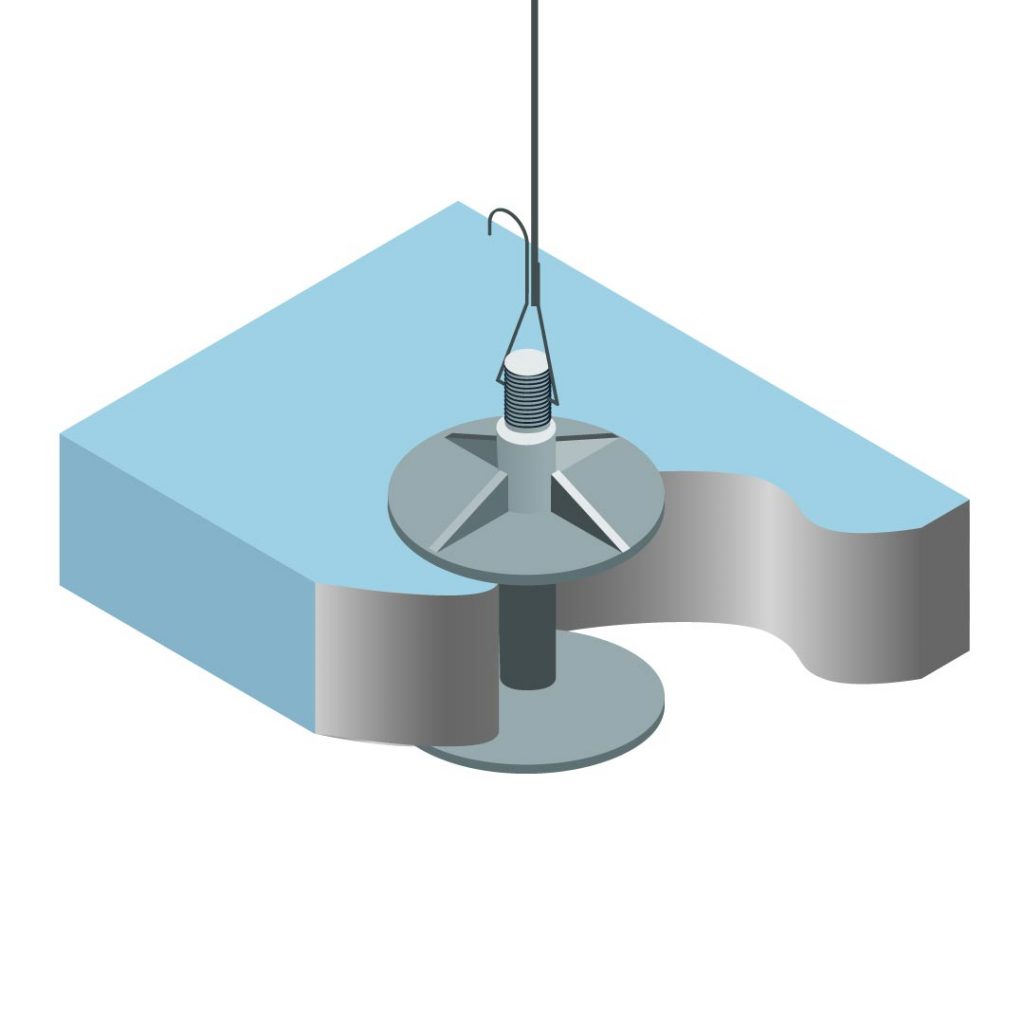 Diagram of Support Cables in the SIFR system, illustrating the cables' role in stabilizing and supporting the floating roof within the tank